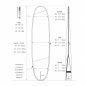 Mobile Preview: ROAM Boardbag Surfboard Tech Bag Long PLUS 8.6
