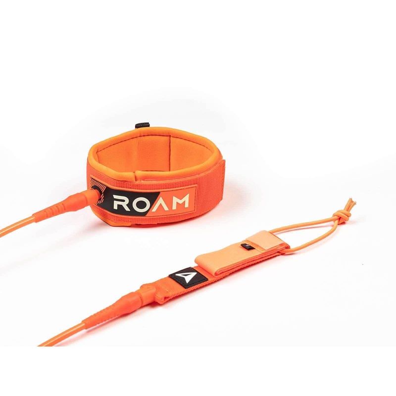 ROAM Surfboard Leash Premium 9.0 Calf 7mm Orange