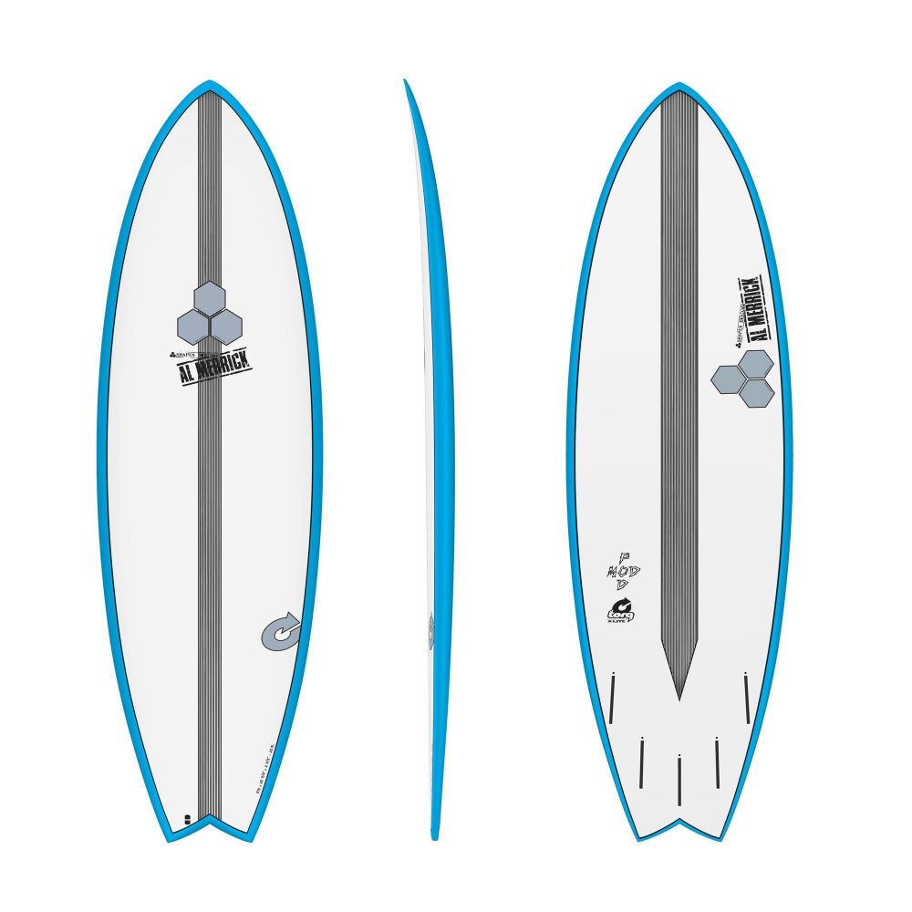 Surfboard CHANNEL ISLANDS X-lite Pod Mod 5.10 blue