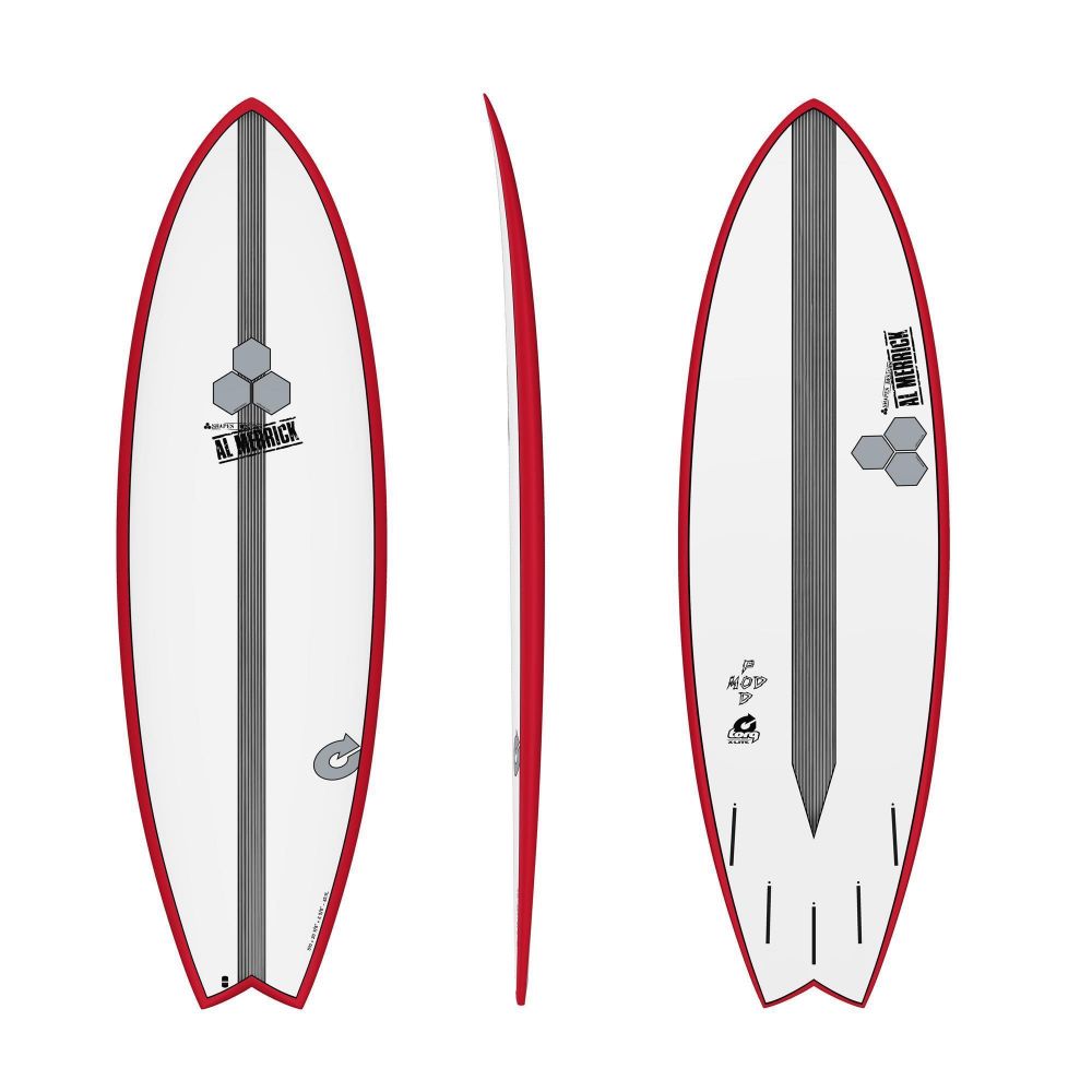 Surfboard CHANNEL ISLANDS X-lite Pod Mod 5.10 red