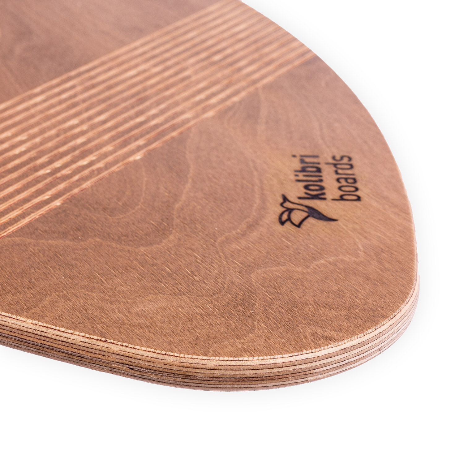 Kolibri Balance Board Grip in Surfboard-Form mit Korkrolle 