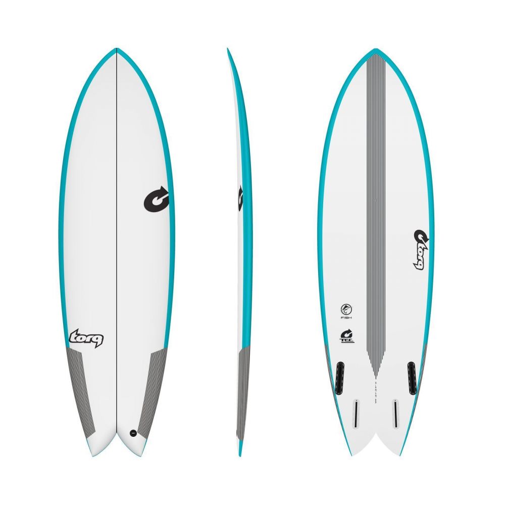 Surfboard TORQ TEC Fish 5.6 Rail blue