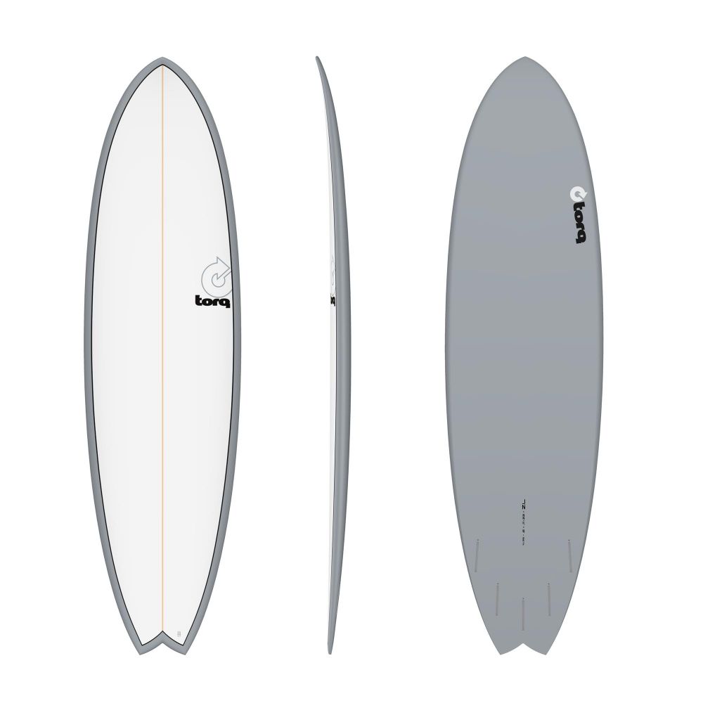 Surfboard TORQ Epoxy TET 7.2 Fish Grey Pinline