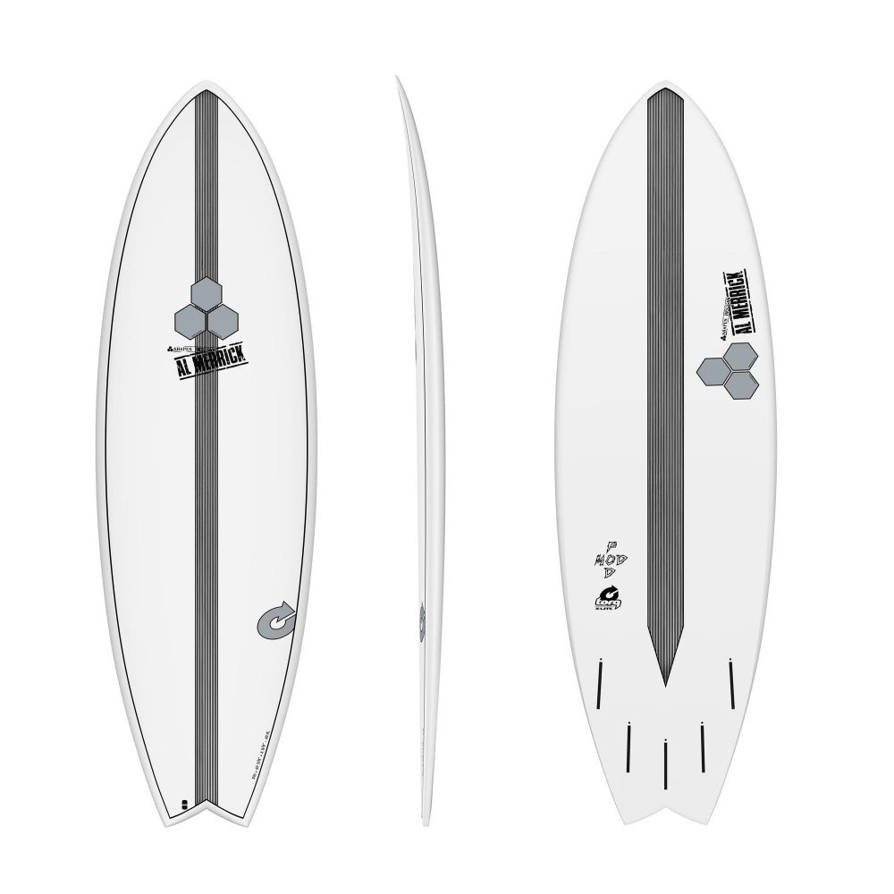 Surfboard CHANNEL ISLANDS X-lite Pod Mod 6.2 white