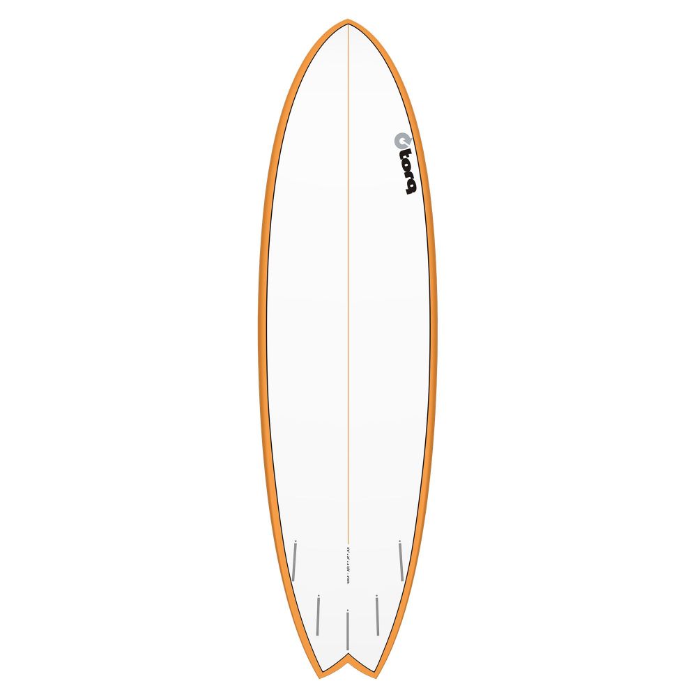 Surfboard TORQ Epoxy TET 6.6 Fish OrangeRail