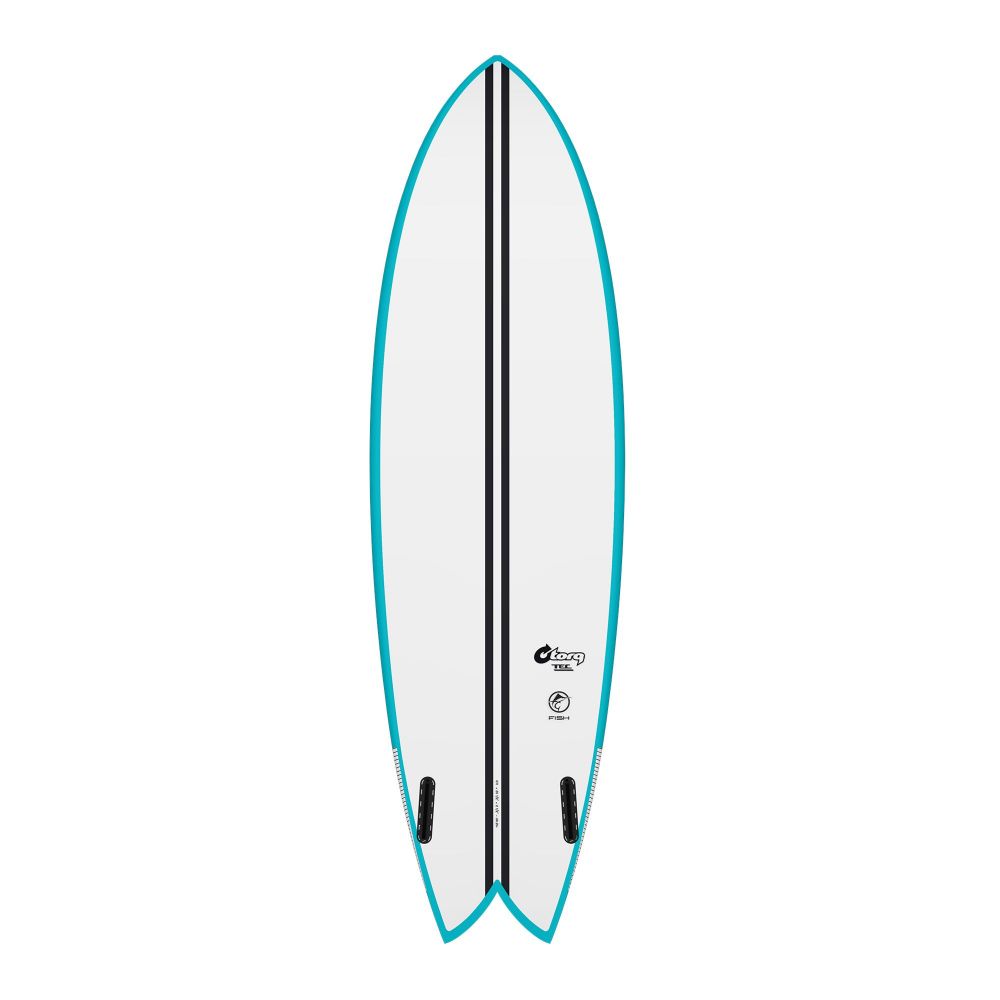 Surfboard TORQ TEC Twin Fish 6.0 Rail Teal