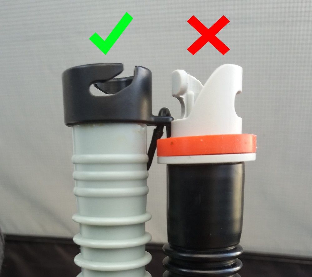 Kite and SUP pump nozzle set  universal 4 parts