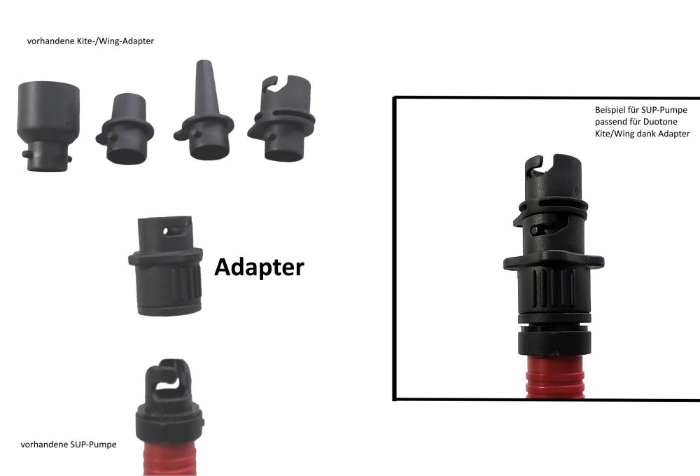 Valve Adapter for SUP Wing Kite Pumps