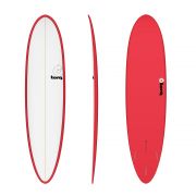 Surfboard TORQ Epoxy TET 7.6 Funboard  Red Pinline